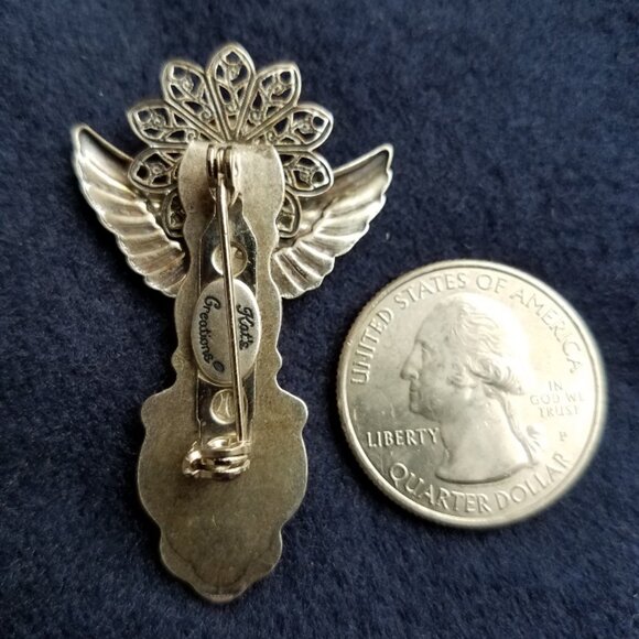 Spoon Angel Brooch by Kat's Creations - Picture 3 of 3